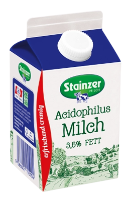 Stainzer Acidophilus Milch 3,5% 0,5L