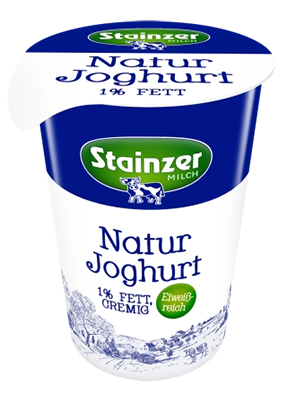 Stainzer Naturjoghurt gerührt 1% Fett 250g