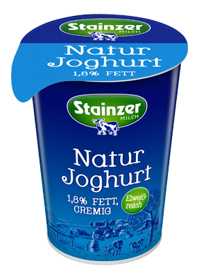 Stainzer Naturjoghurt gerührt 1,8% Fett 500g