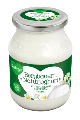 Stainzer Bergbauern Naturjoghurt im Mehrwegglas